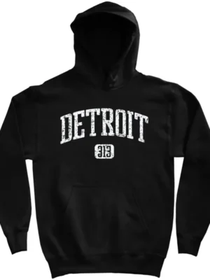 Detroit Lions 313 Hoodie Black