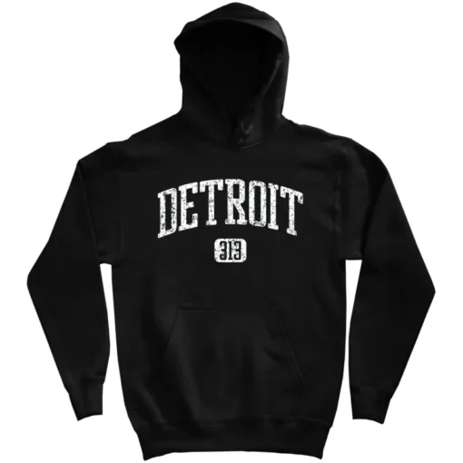 Detroit Lions 313 Hoodie Black