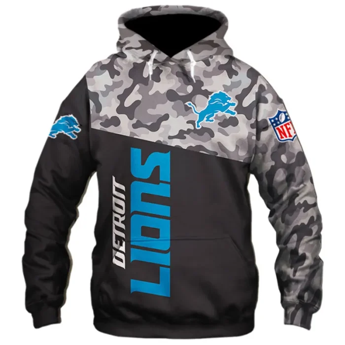 Detroit Lions Army Military Hoodie Sale