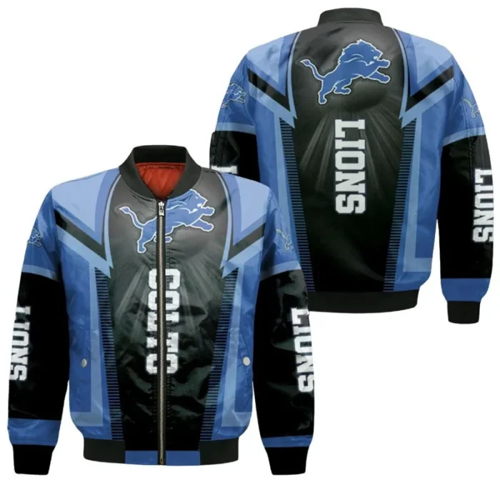 Detroit Lions Bomber Zip Jacket