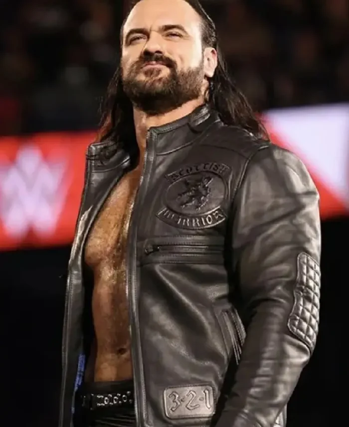 Drew Mcintyre Leather Jacket Men