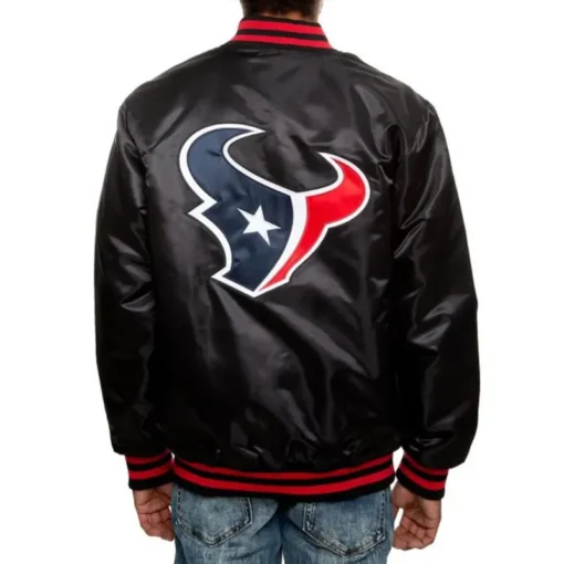 Duhart Houston Texans Satin Varsity Jacket