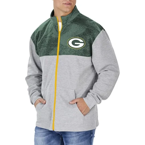 Elam Green Bay Packers Zip Track Jacket