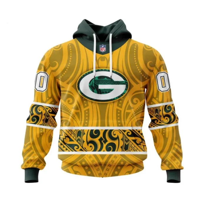 Green Bay Packers Yellow Pullover Hoodie