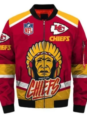 Kansas City Chiefs Bomber Jacket Print