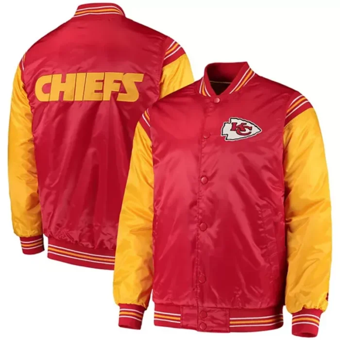 Kansas City Chiefs Satin Baseball Jacket