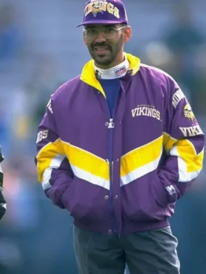 Kevin M Minnesota Vikings Purple Starter Zip Jacket