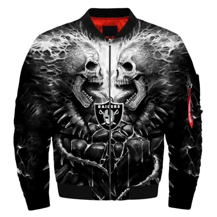 Las Vegas Raiders Bomber Print Jacket