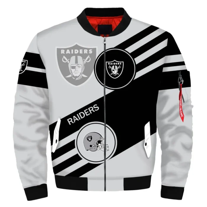 Las Vegas Raiders Bomber Zip Jacket