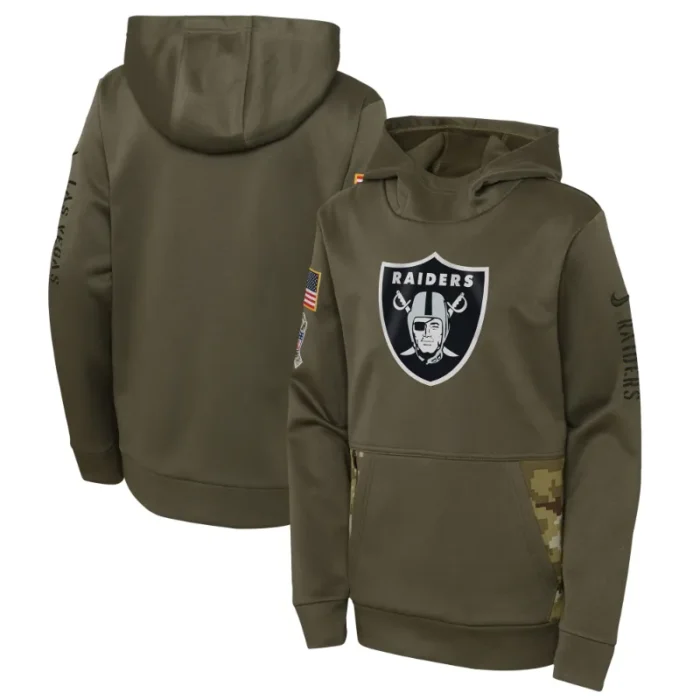 Las Vegas Raiders NFL Salute To Service Hoodie