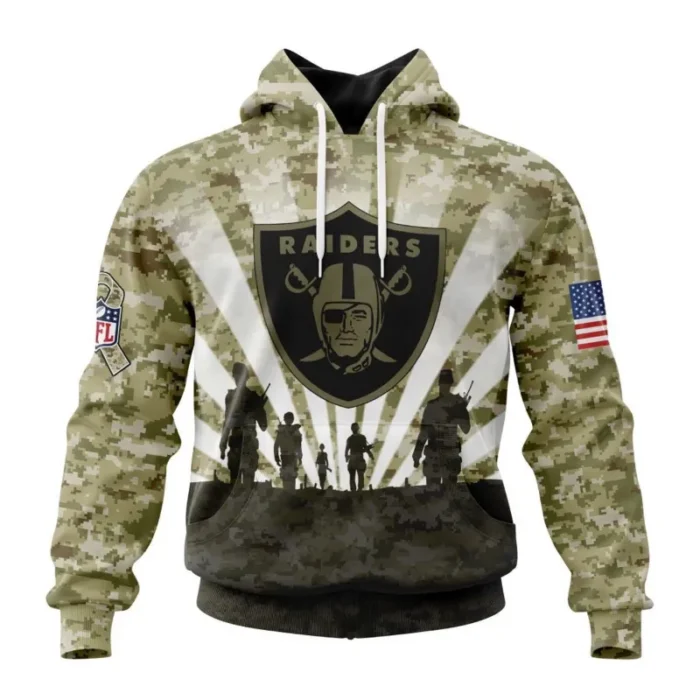 Las Vegas Raiders Salute To Service Fleece Hoodie