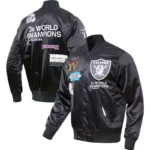 Las Vegas Raiders Varsity Satin Jacket