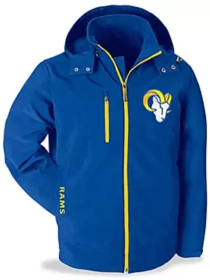 Los Angeles Rams Blue Detachable Hoodie Jacket