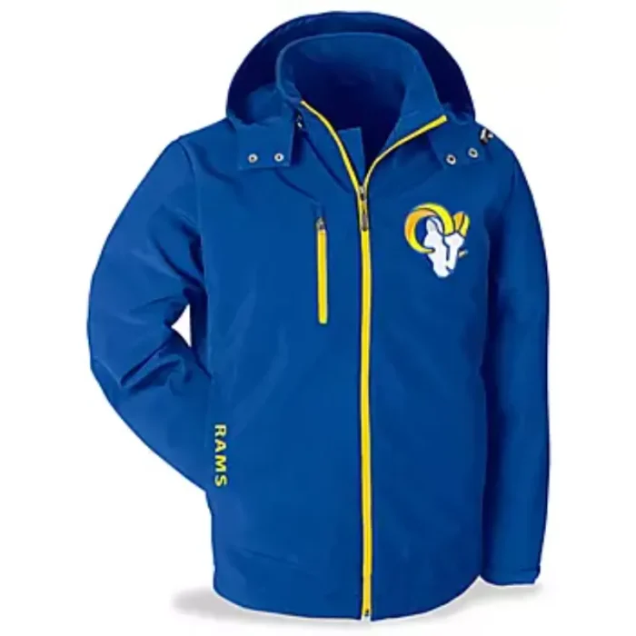 Los Angeles Rams Blue Detachable Hoodie Jacket