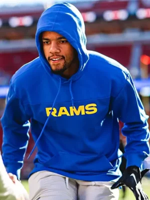Los Angeles Rams Sideline Blue Hoodie