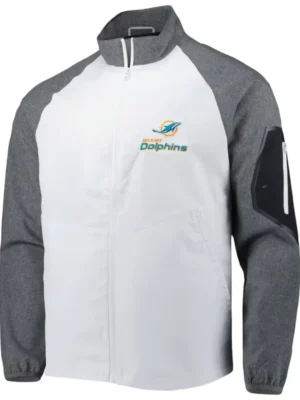 Mack C Miami Dolphins Zip Windbreaker Jacket