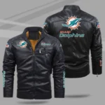 Miami Dolphins Leather Jacket