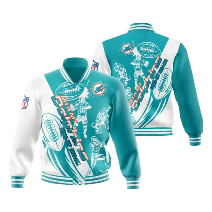 Miami Dolphins Varsity Printed Jacket