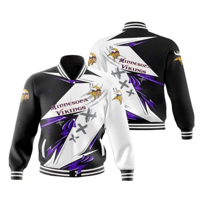 Minnesota Vikings Varsity Jacket Print