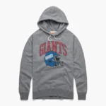 NY Giants Retro Hoodie Grey