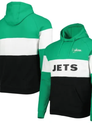 NY Jets Throwback Pullover Hoodie