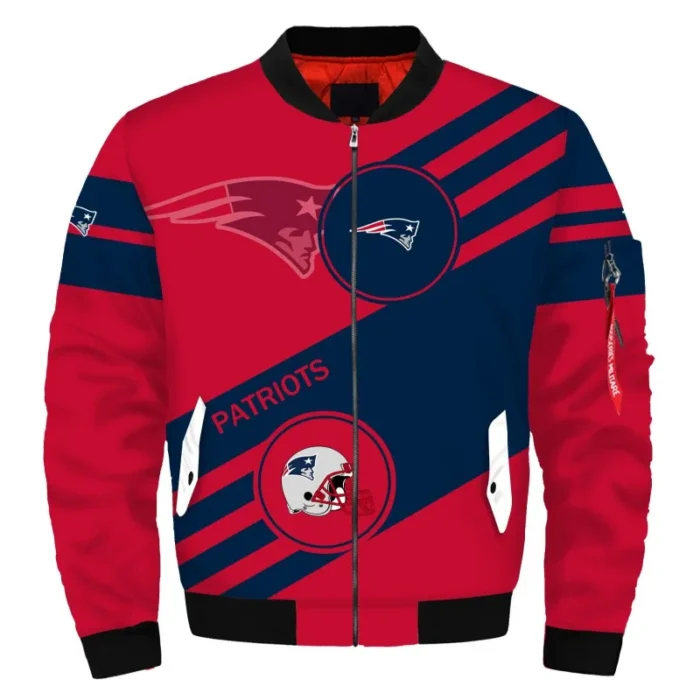 New England Patriots Bomber Red Jacket