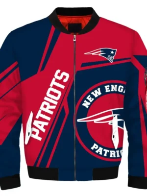 New England Patriots Bomber Zip Jacket