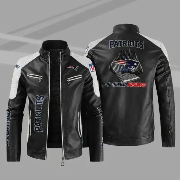 New England Patriots Leather Jacket