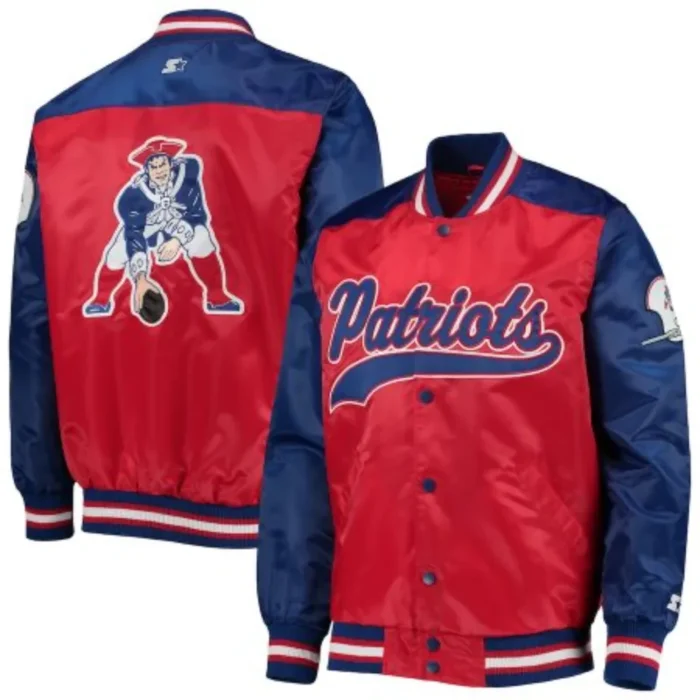 New England Patriots Satin Red Jacket