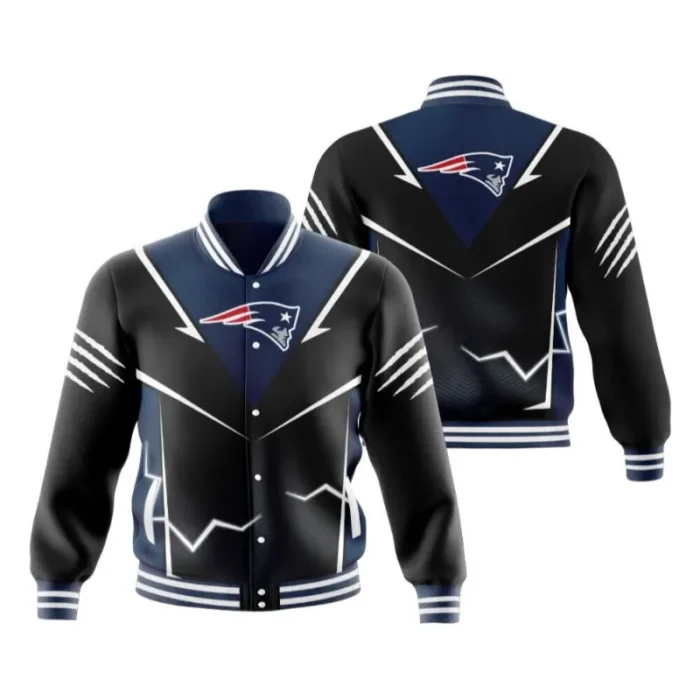 New England Patriots Varsity Black Jacket