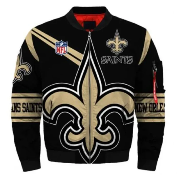 New Orleans Saints Bomber Jacket Men