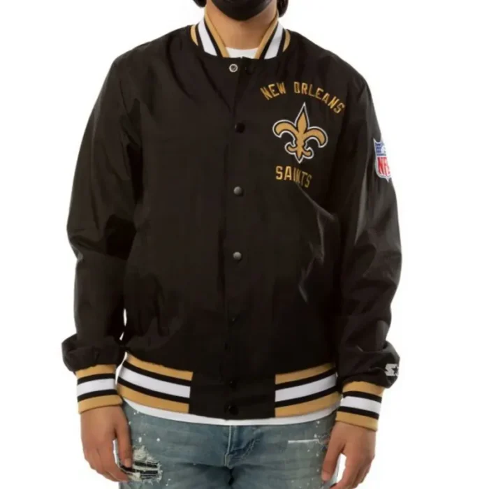 New Orleans Saints Satin Jacket