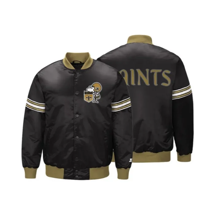 New Orleans Saints Satin Varsity Jacket