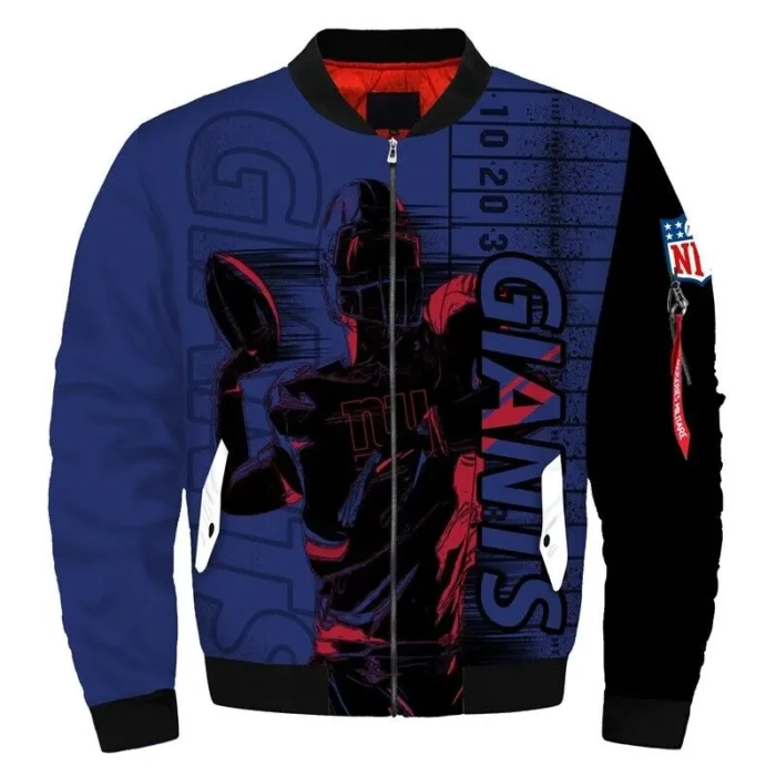 New York Giants Bomber Blue Jacket