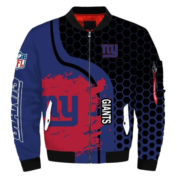 New York Giants Bomber Zip Jacket