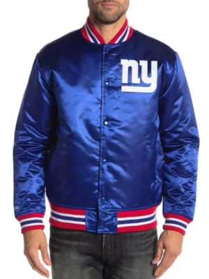 New York Giants Satin Letterman Jacket