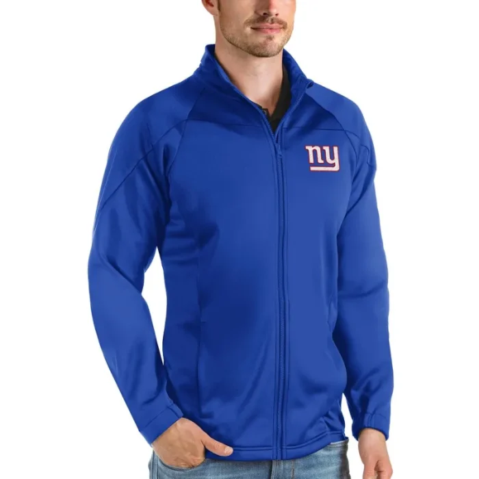 New York Giants Track Jacket Blue