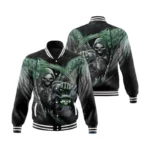 New York Jets Varsity Jacket Skull