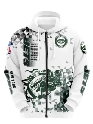 New York Jets Zip-Up Fleece Hoodie