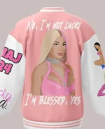 Nicki-Minaj-Pink-Varsity-Jacket