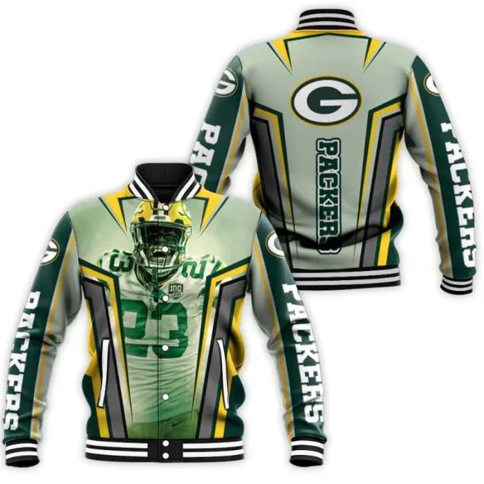 Osborne Green Bay Packers Full-Snap Varsity Jacket