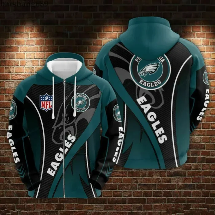 Philadelphia Eagles NFL Zip Up Hoodie