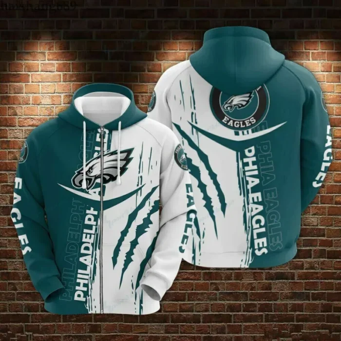 Philadelphia Eagles Zip Up Hoodie