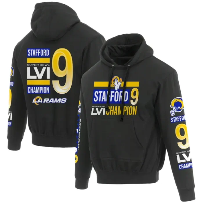 Rams Superbowl Black Hoodie