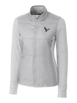 Ronald P Houston Texans Zip Grey Jacket
