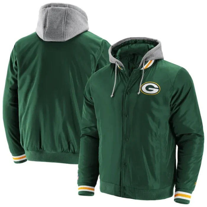 Ryan P Green Bay Packers Full-Snap Jacket