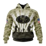 San Francisco 49ers Salute To Service Military Hoodie
