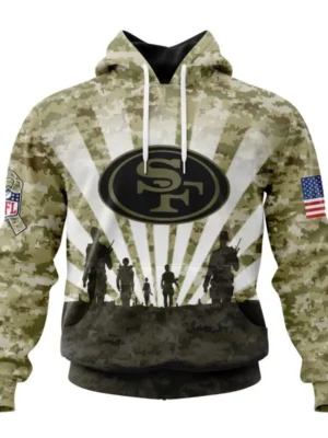 San Francisco 49ers Salute To Service Military Hoodie