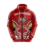 San Francisco 49ers Zip Up Fleece Hoodie