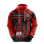 San Francisco 49ers Zip Up Red Hoodie